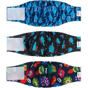 CuteBone Dog Belly Bands for Male Dogs Wraps Washable Doggie Diapers DM07S