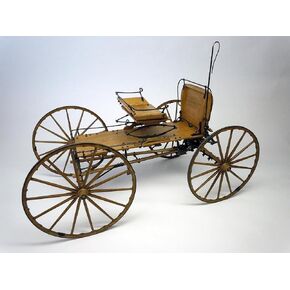 Model Trailways Authentic Western Mountain Buckboard 1:12 Scale Length 9.75" - Wood and Metal kit for Adults to Build - DIY Craft