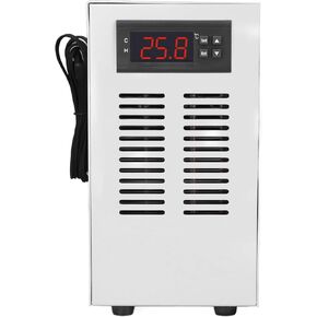 Water Chiller, Maintain Optimal Temperature Aquarium Water Chiller, Fast Electronic Cooling, Quiet Running, Suitable for 20L Aquarium with Hose and Pump (US Plug)