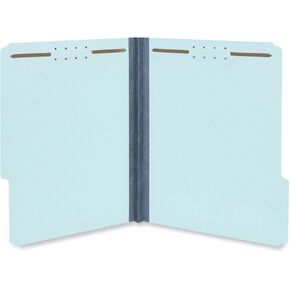 Universal UNV10415 1 in. Expansion 2 Fasteners Letter Size Top Tab Classification Folders - Light Blue Exterior (25/Box)