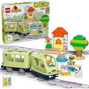 LEGO DUPLO Town Interactive Adventure Train Set - Building Toy for Toddlers, Boys and Girls, Ages 2+ - Learning Train Toy Playset with Lights and Sounds - Gift for Birthdays and Holidays - 10427