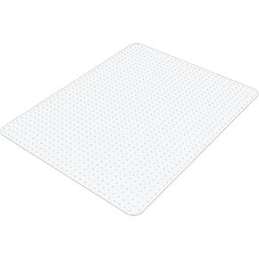 Office Chair Mat for Carpets, 30"x 48" Transparent Computer Desk Chair Mat for Low and No Pile Carpeted Floors, Thick and Sturdy Floors Protector on Carpet for Home Office, Easy Rolling