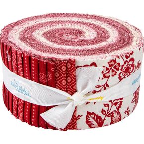 Red Delicious Rolie Polie 40 2.5-inch Strips Jelly Roll Riley Blake Designs RP-15660-40