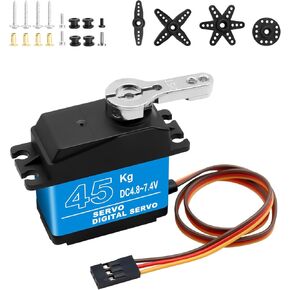 35KG High Torque Servo Motor Servo AYWHP 1 Pcs RC Servo High Torque Metal Gear Digital Servo RC Servo Servo for RC Robotic/Helicopter/Car/Boat/DIY, 1/8 1/10 RC Car (Control Angle 0-270°)