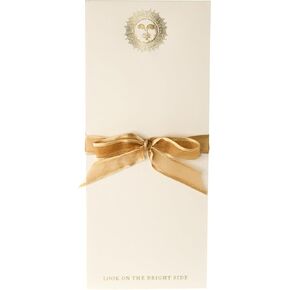 Sun Designer List Pad by Graphique Luxe Collection, Gold Foil Embossed To-Do Notepad, Writing Pad with150 Pages, 4" x 9.75"