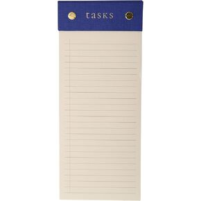 Post-Bound List Pad by Graphique Luxe Collection, Perforated Sheets To-Do Notepad, Hardcover Binding, Gold Foil Embossing, 100 Pages, 4" x 9.75"