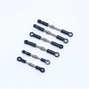 KingVal Replacement Servo Pull Rod Short and Long Pull Rod Tie Link Rods Set Compatible with Wltoys 144001 144002 124019 124018 124017 124016 RC Car Spare Parts