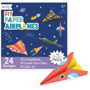 Ooly DIY Paper Kit, 24 Fortune Teller Designs & Stickers, Kit Includes 12 Completed, 6 Blank and 6 Color-in Folding Fortune Teller, Great Summer Arts & Crafts Activities