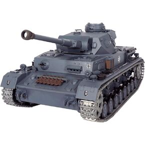 المعدل TK7.0 Edition 1/16 2.4 جيجا هرتز التحكم عن بُعد الألماني Panzerkampfwagen IV Tank Model (برج دوار 360 درجة) (علبة تروس الصلب) (3800 مللي أمبير في الساعة NIMH بطارية) (مسارات المعادن وعجلة العجلة الضريبية & عجلات الخمول)