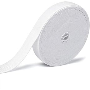 شريط مرن أبيض Amtvuzy ، 1/2 بوصة 15 Yard 540in ، شريط مرن ، حزام تمتد ، شريط مرن مرن عالي متماسكة لخياطة الملابس ، السراويل ، الأحزمة ، الحمالات ، الأوراق المجهزة ، الأحذية أو DIY وما إلى ذلك