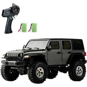 GoolRC RC Crawler 4WD RC Truck, D870 RC Rock Crawler, 1:18 Scale Remote Control Truck, All Terrains Off Road Climbing Car, 2.4GHz Electric Vehicle with LED Light for Adults, Include 2 Battery (Orange)