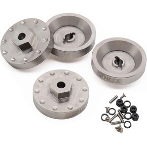 Stainless Steel Wheel Weights Hex Adapter 7mm for AXIAL SCX24 Deadbolt C10 Jeep JLU Gladiator Bronco Upgrades 1/24 RC Crawler Car