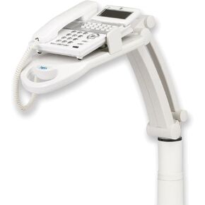 Asuka TS9802 حامل الهاتف ، هاتف Office STAND للمكتب ، المرن ، النوع العالي ، يوسع مساحة المكتب ، التثبيت السهل (أبيض)