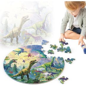 Puzzles for Kids Ages 4-8, 70Pcs Large Dinosaur Jigsaw Floor Puzzle, Educational Learning Toy Gifts for Boys Girls Ages 3 4 5 6 7 8