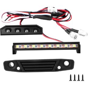 LED Lights Kit for RC Crawler Redcat Ascent-18, LED Spotlight Roof Light Bar Headlight Taillight Accessories Set for 1/18 RC Crawler Redcat Ascent-18 Upgrades