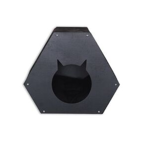 Coco - Cat House Indoor Wooden Pet Kennel - Large Modern Cat Bed Box for Bengal, Ragdoll & Persian Cats - Premium Pet Supplies Heated Cat Cave Furniture for Big House Cats (Natural Solid Wood)