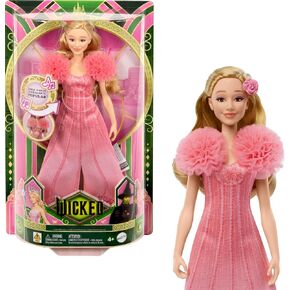Mattel Wicked Singing Glinda Fashion Doll & Accessories, Posable with Movie-Inspired Look & Removable Outfit, Sings “Popular"
