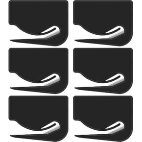6 Pack Letter Openers Envelope Slitter with Safety Concealed Blade Mail Opener Envelope Cutter for Office Home Accessories(Black)