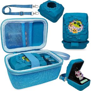 JCHPINE Hard Carrying Case and Silicone Cover for Bitzee Magicals Interactive Toy Digital Pet, Accessories Case for Bitzee Magicals Virtual Electronic Pets (Purple)