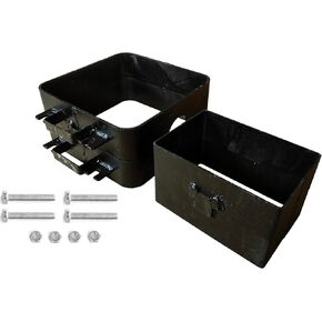2-Part Sand Casting Flask Mold Frame Set, 10x10x5 Inches Extra Large Sand Casting Flask Mold and 8x5.3x4.7 Inches Jewelry Metal Casting Making Tools for Delft Clay and Petrobond