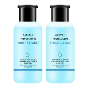 AIJIMEI Acrylic Nail Brush Cleaner Acrylic Brush Cleaner Liquid Acrylic Paint Brush Cleaner Nails Artist Acrylic Brush Cleaner 120ml/4 FL.OZ