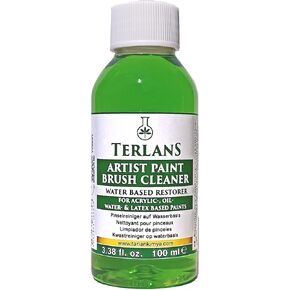 Art Paint Brush Cleaner & Restorer, 3.38 fl oz (100 ml) | For Removing Dried Acrylics/Oil Paint from Bristles and Painting tools