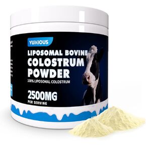 Bovine Colostrum Powder - Pure Bovine Colostrum for Humans - Grass Fed Colostrum Supplement for Gut Support, Immune Health and Hair Growth-180g/6.35 oz