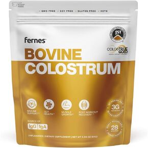 Bovine Colostrum Supplement Powder - 28 Servings, 2.96 oz, Unflavored
