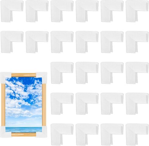 Cobee 24 PCS FOAM CORNERTORS FOR SHARPHING ، TV Frame Moving Edge Corner Corners Cushioning Foam Pictuct in Saudi Arabia
