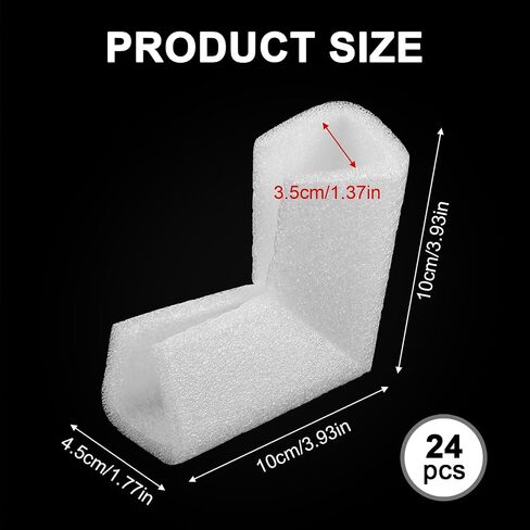 Cobee 24 PCS FOAM CORNERTORS FOR SHARPHING ، TV Frame Moving Edge Corner Corners Cushioning Foam Pictuct in Saudi Arabia