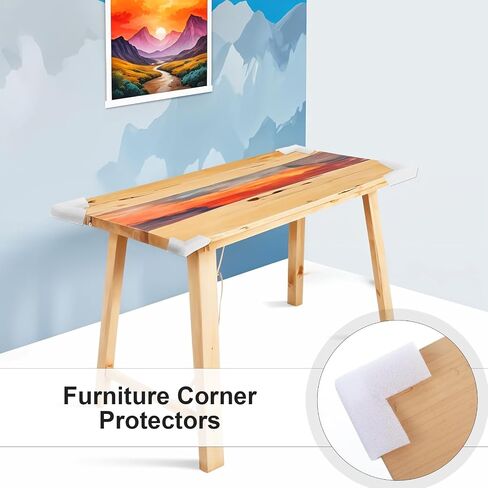 Cobee 24 PCS FOAM CORNERTORS FOR SHARPHING ، TV Frame Moving Edge Corner Corners Cushioning Foam Pictuct in Saudi Arabia