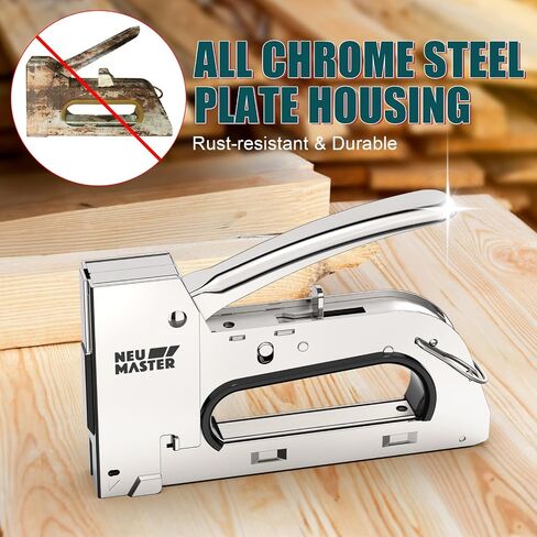 Neu Master Staple Gun for Wood ، جميع البنادق الأساسية الصلب مع 4000 ٪ من المواد الغذائية ، مسدس المواد الغذائية المفروش in Kuwait