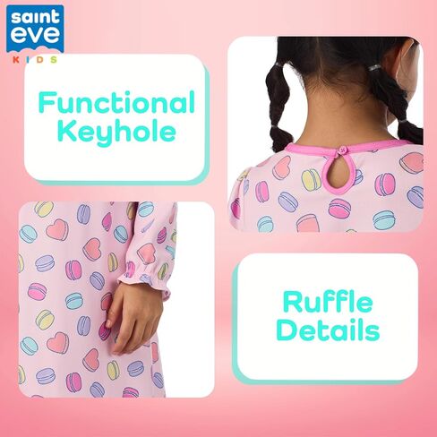 Saint Eve Kids Girl و Doll مطابقة مجموعة ثوب النوم ، فستان ناعم طويل الأكمام in Kuwait