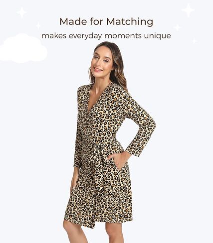 Women's Robes-Viscose Made from Bamboo, Long Sleeve Kimono Bathrobe Soft Sleepwear V Neck Casual Robe with Pockets in Kuwait