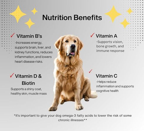 15-in-1 Multivitamin Dog or Cat Chews - Salmon Oil, Immune Support, Heart Health, Hip and Joint Health - 130 Soft Chews in Kuwait