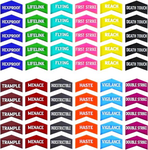 60Pcs MTG Counters/Keyword Counters for Magic The Gathering, Colorful Coded MTG Tokens, Improved Gameplay with This Great Magic The Gathering Gift/MTG Gift in Kuwait