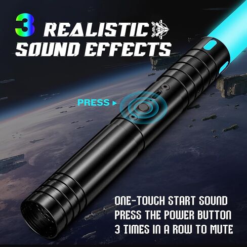 Lightsaber ، Sabers Light with RGB 15 Colore ، Lightsabers USB القابلة لإعادة الشحن مع أجهزة استشعار الصوت وحركة FX ، لعبة Saber Sword Light للأطفال ، هدايا عيد الميلاد في عيد الميلاد ، مقاتلي حرب Galaxy Cosplay ، 2Packs in Kuwait