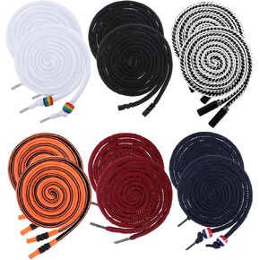 12 Pieces Drawstring Cords Replacement Drawstrings 130CM Draw Strings Cotton Waist Draw Cord for Sweatpants Shorts Pants Jackets Coats Hoodies Gym Bag Garment Sweatshirt Accessories