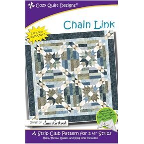 Cozy Quilt Designs 'Strip Club' Pattern - Chain Link (Includes Instructions for Four Project Sizes)