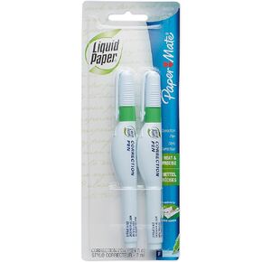 Paper Mate Liquid Paper Correction Pen, 7 ml, 2 Count