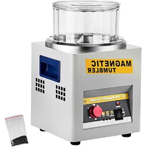 VEVOR Magnetic Tumbler, 180mm Jewelry Polisher Tumbler,2000 RPM KT-185 Jewelry Polisher Finisher with Adjustable Direction and Time for Jewelry (185mm)