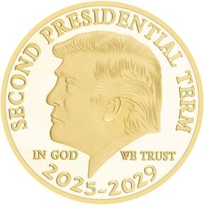 The 47th President Donald J. Trump Coin The Second Presidential Term 2025-2029 Challenge Coins Keepsake Q0259