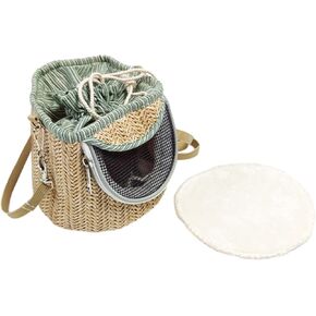 Bird Carrier Bag Shoulder Bag Cage Portable Cage Travel Bag Outdoor Parrot Bag Crossbody for Parakeets Small Birds Lovebirds, Light Green in Kuwait