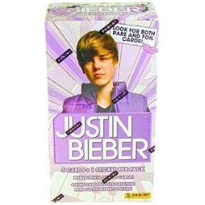 Justin Bieber Trading Cards Box (9 Packs) by Panini