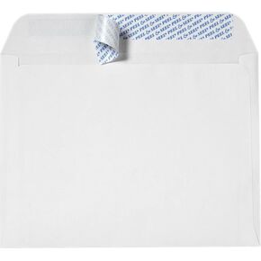 LUXPaper 10 x 13 Booklet Envelopes | Peel & Press | White | 28lb. Text | 50 Qty