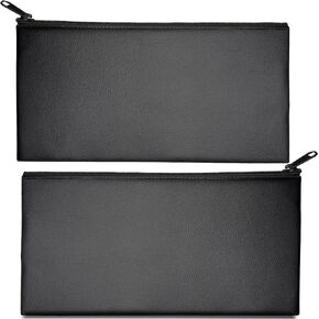 2-Pack Premium Money Bags with Ultra-Durable Zipper – 11x6.1 Inch Money Pouch, Cash Bag, Bank Bag for Cash, Check Wallet, Coin Bag, Cosmetics Organizer – Durable Money Holder with Strong Zip