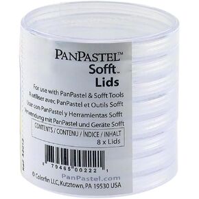 PanPastel Artist Pastels by GOLDEN, 8 Lids for PanPastel Colors, Professional Artist Pastels