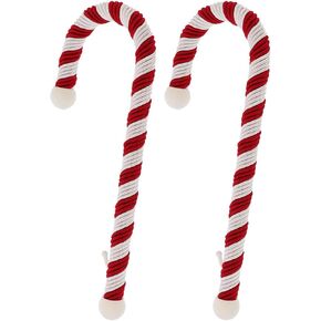 Haute Decor Candy Cane Stocking Holder (Large Classic 2-Pack) - Lightweight Yet Holds up to 10 pounds - Hang Your Christmas Stockings in Style
