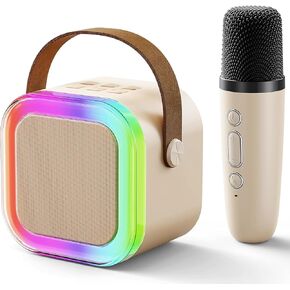 Mini Karaoke Machine with Kids Microphone: Birthday Easter Gifts for 4 5 6 7 8 9 10 Year Old Boys Girls Toys