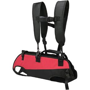 Dog Carry Sling, Emergency Backpack Pet Legs Support & Rehabilitation Dog Lift Harness for Large Dogs, Dog Carrier for Senior Dogs Joint Injuries, Joint Injuries, Up and Down Stairs (Red, M)